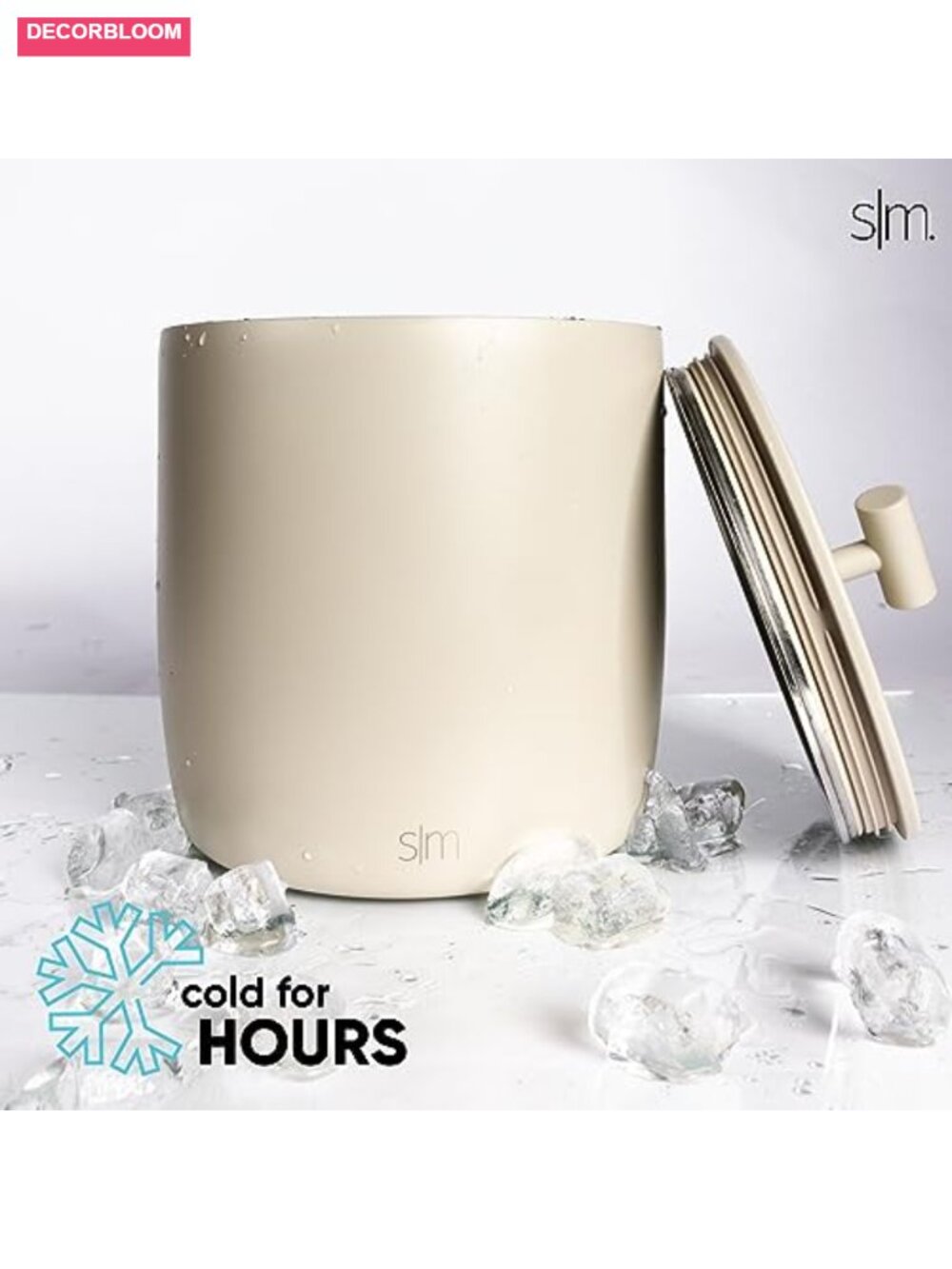 Vacuum Insulated Stainless Steel Ice Bucket with Lid and Scoop - 100oz Party - Picture 4 of 5